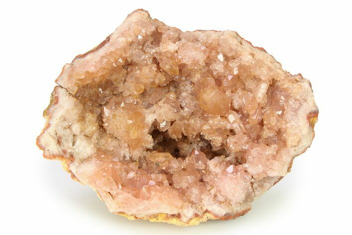 Sparkly Pink Amethyst Geode Half - Argentina #296818